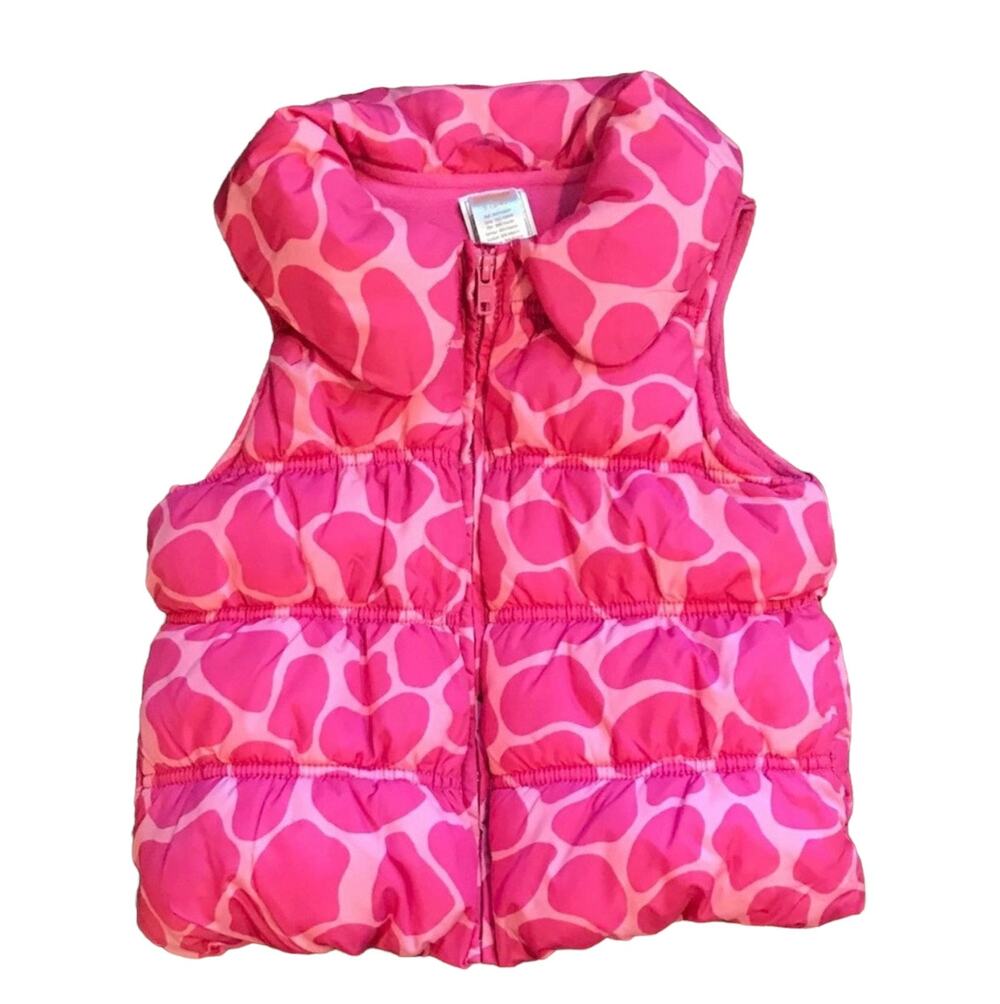 Gymboree Pink Animal Print Vest Sz Small 5/6